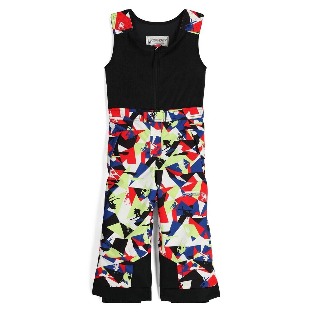 Spyder Expedition Ski Pants Boys Kids 4 Red Combo Fleece Insulated Pocket DDR255
